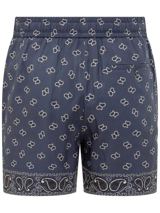 Short Pants PMCB034S24FAB0054646 BLUE - PALM ANGELS - BALAAN 3