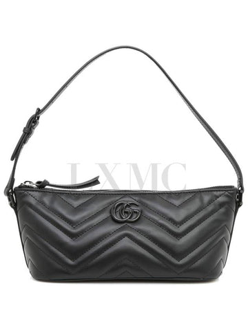 GG Marmont Matelasse Small Pouch Bag 739166 Black Poche - GUCCI - BALAAN 1