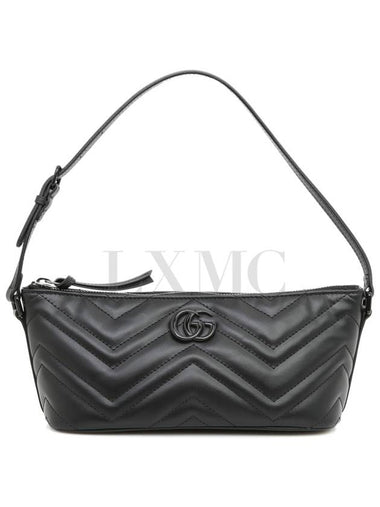 GG Marmont Matelasse Small Pouch Bag 739166 Black Poche - GUCCI - BALAAN 1