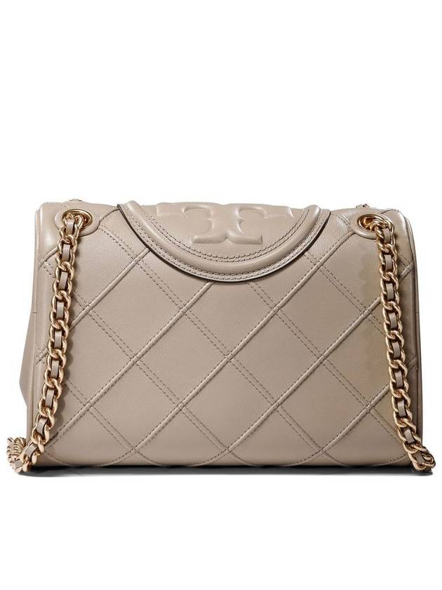 Tory Burch 'Fleming' Small Leather Crossbody Bag Nude - TORY BURCH - BALAAN 3