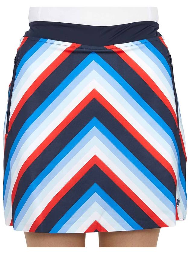 Women's Chevron Striped Skirt Twilight - G/FORE - BALAAN 7