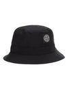 Logo Nylon Bucket Hat Black - STONE ISLAND - BALAAN 2