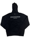 Back Logo Cotton Hoodie Black - WOOYOUNGMI - BALAAN 2