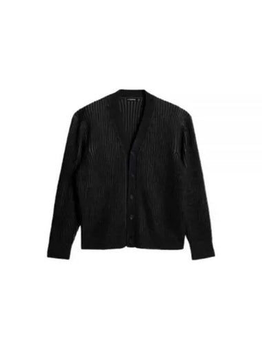 TWIN PLATED KNIT CARDIGAN FMKW11634 9999 Men s - J.LINDEBERG - BALAAN 1