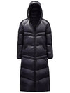 Chanon Quilted Long Hooded Nylon Padding Black - MONCLER - BALAAN 2