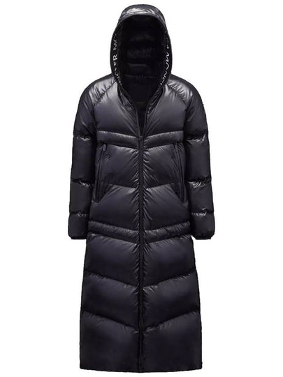 Chanon Quilted Long Hooded Nylon Padding Black - MONCLER - BALAAN 2