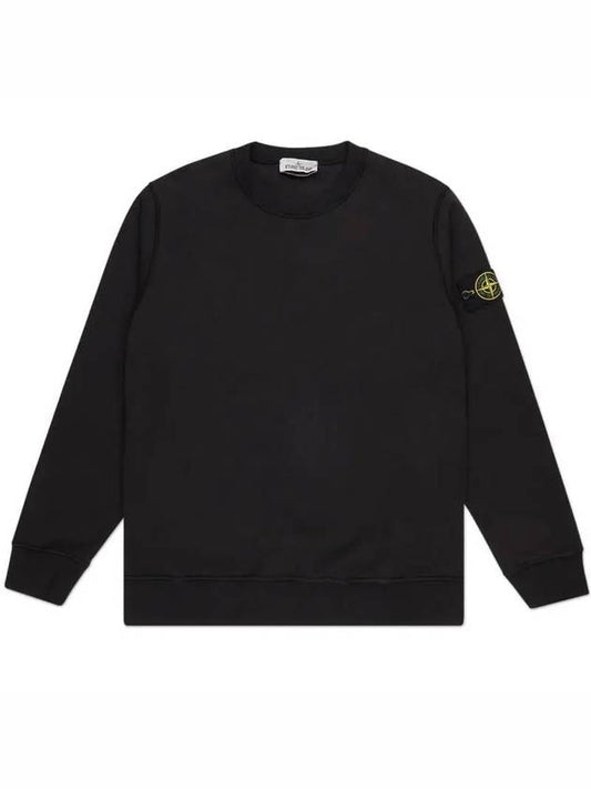 Wappen Patch Crew Neck Sweatshirt Black - STONE ISLAND - BALAAN 2