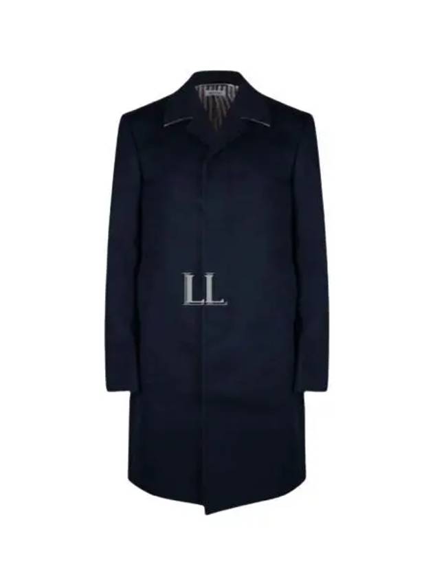 Men's Mackintosh Bal Collar Classic Single Coat Navy - THOM BROWNE - BALAAN 2