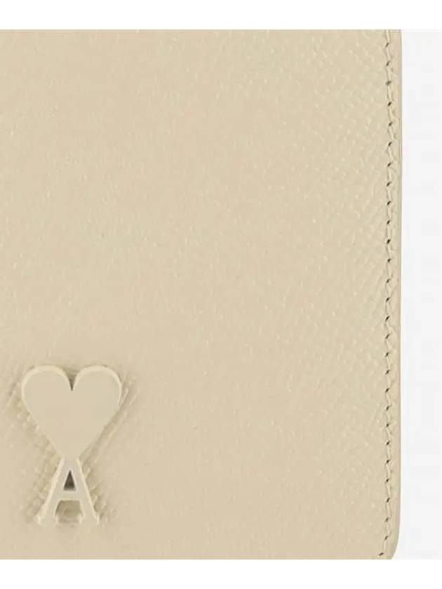 Heart Logo Half Wallet Ivory - AMI - BALAAN 5