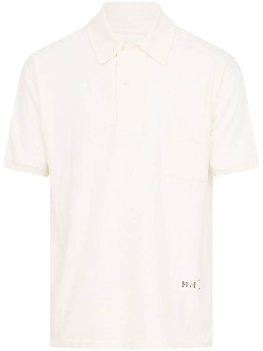 Maison Margiela Logo-Print Polo Shirt - MAISON MARGIELA - BALAAN 1