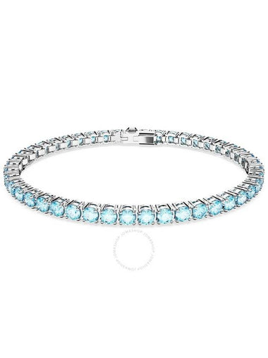 Swarovski Matrix Tennis Round Cut Blue Bracelet - SWAROVSKI - BALAAN 1