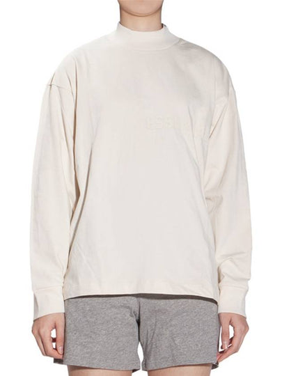 Logo Cotton Long Sleeve T-Shirt Cream - FEAR OF GOD - BALAAN 2