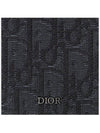 Compact Vertical Oblique Jacquard Canvas Card Wallet Black - DIOR - BALAAN 6