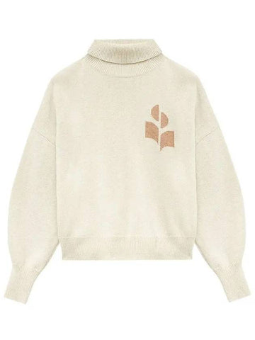 Logo Nash Sweater Turtleneck Light Camel PU0222FA A1X05E LYCM - ISABEL MARANT - BALAAN 1