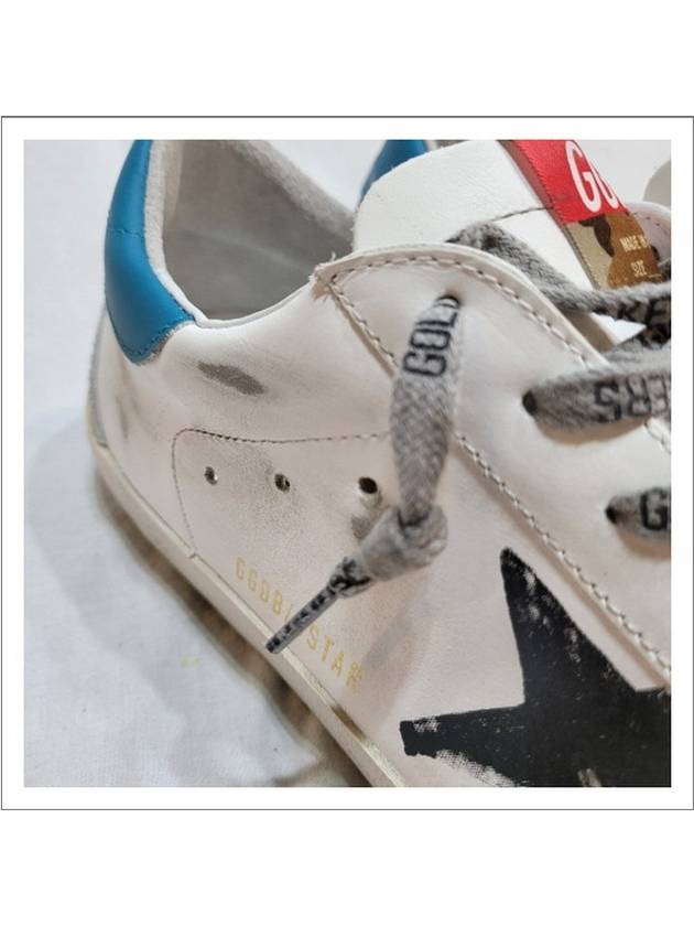 Superstar Classic Blue Tab Low Top Sneakers White - GOLDEN GOOSE - BALAAN 4