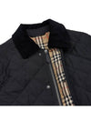 Long Sleeved Quilted Jacket Black - BURBERRY - BALAAN 11