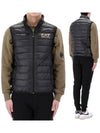 Logo Print Padded Vest Black - EMPORIO ARMANI - BALAAN 2