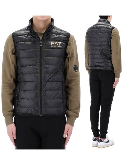 Logo Print Padded Vest Black - EMPORIO ARMANI - BALAAN 2