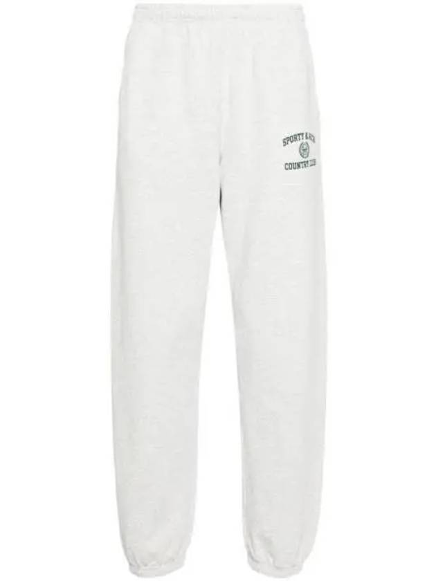 Logo print jogger pants heather gray SWAW2312HG 1181681 - SPORTY & RICH - BALAAN 1