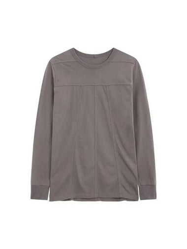 MEN seam line crew neck t-shirt chocolate 270251 - RICK OWENS - BALAAN 1