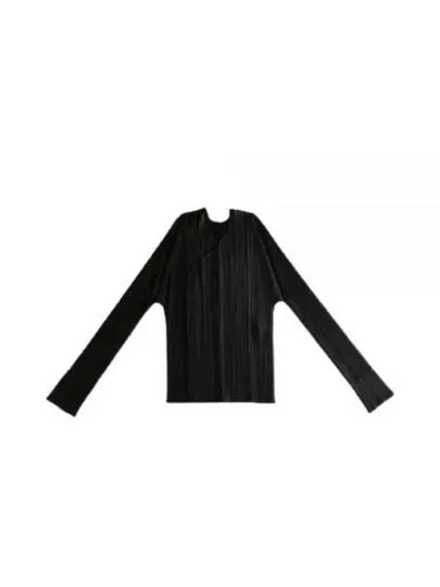 Pleats Basic Cardigan Black - ISSEY MIYAKE - BALAAN 2