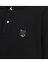 Bold Fox Head Patch Oversized Polo Shirt Black - MAISON KITSUNE - BALAAN 7