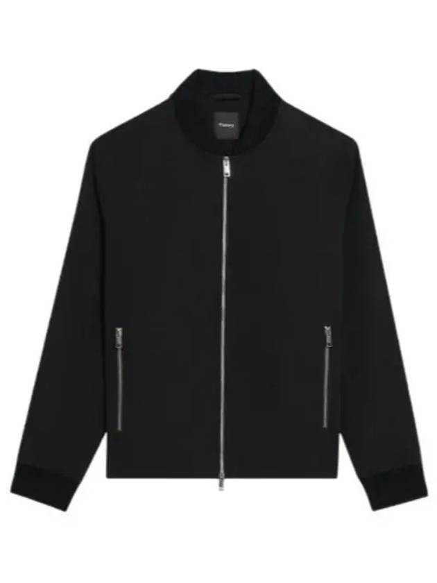 Tech Twill Bomber Jacket Black - THEORY - BALAAN 2