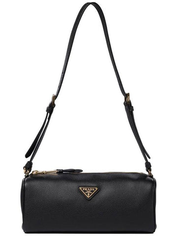 Triangle Logo Shoulder Bag Black - PRADA - BALAAN 1