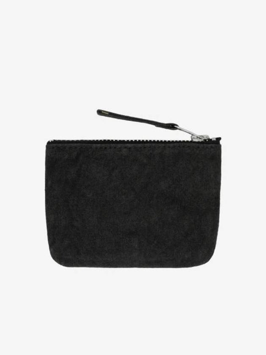 Wallet Canvas Coin Pouch Washed Black - STUSSY - BALAAN 2