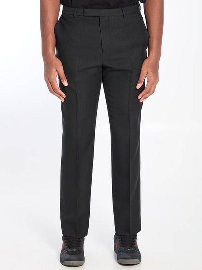 Twill straight pants black - GUCCI - BALAAN 2