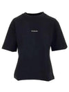 Logo Crew Neck Short Sleeve T-Shirt Black - ACNE STUDIOS - BALAAN 2