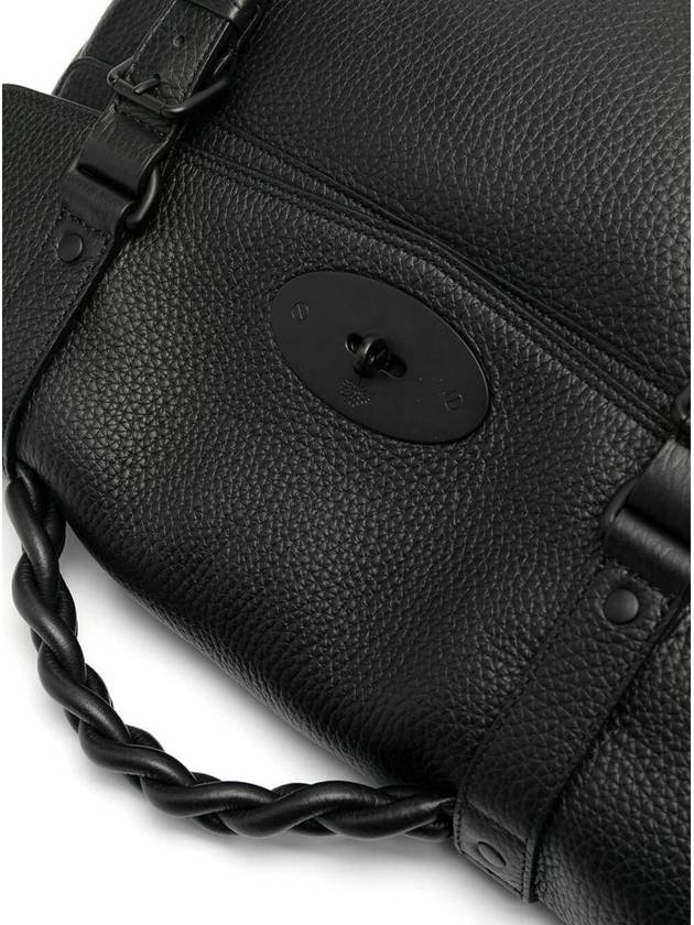 Oversized Alexa Heavy Grain Tote Bag Black - MULBERRY - BALAAN 4