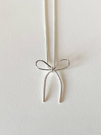 Bow Necklace Silver - ELYONA - BALAAN 2