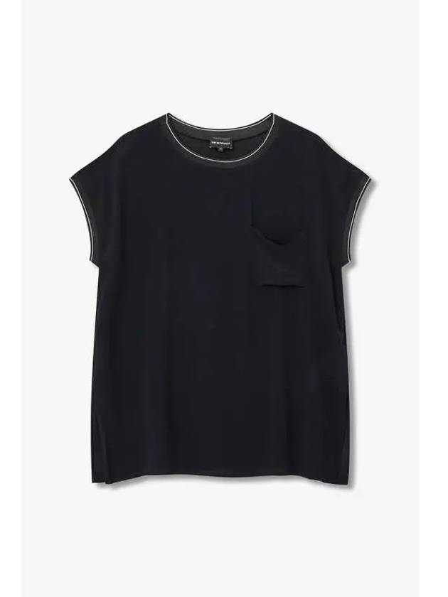 Women s Easy Pocket Slit Blouse Black - EMPORIO ARMANI - BALAAN 1