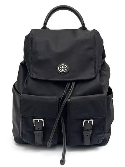 Virginia Flap Nylon Backpack Black - TORY BURCH - BALAAN 2