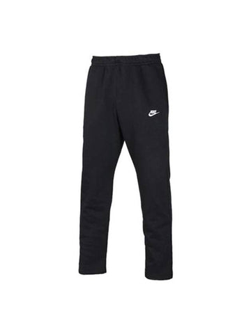 Sportswear Club Fleece Track Pants Black - NIKE - BALAAN 1