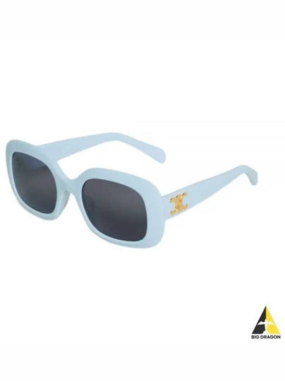 Eyewear Triomphe 10 Acetate Sunglasses Milky Light Blue - CELINE - BALAAN 2