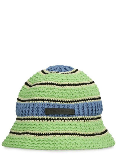 Crochet Knit Bucket Hat Green - STELLA MCCARTNEY - BALAAN 2