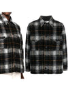 Kervont Check Shirt Jacket Anthracite - ISABEL MARANT - BALAAN 2