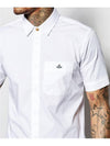 Vivienne Westwood orb logo White Short Sleeve Shirt - VIVIENNE WESTWOOD - BALAAN 6