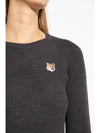 Women's Fox Head Patch Flare Long One Piece Black - MAISON KITSUNE - BALAAN.