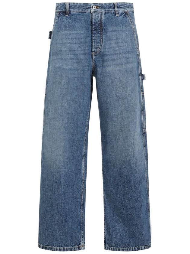 Cotton Straight Jeans Blue - BOTTEGA VENETA - BALAAN 2