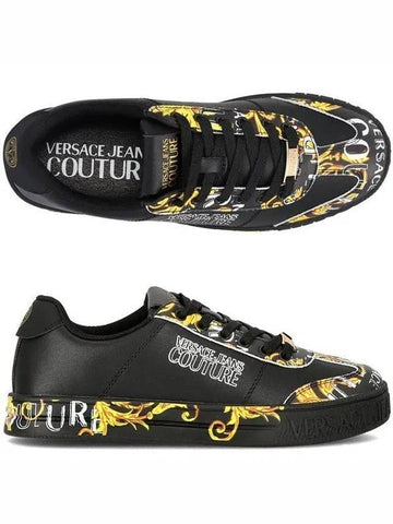 Jean Couture 76YA3SK6 ZPA58 G89 Court 88 Baroque Men's Low Top Sneakers 992690 - VERSACE - BALAAN 1