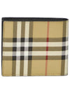 Men's Vintage Check Half Wallet Beige - BURBERRY - BALAAN 3