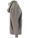 SAPORE logo embroidery hoodie gray 2429946031 003 - MAX MARA - BALAAN 4