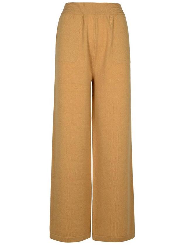 Msgm Beige Cashmere Blend Trousers - MSGM - BALAAN 1