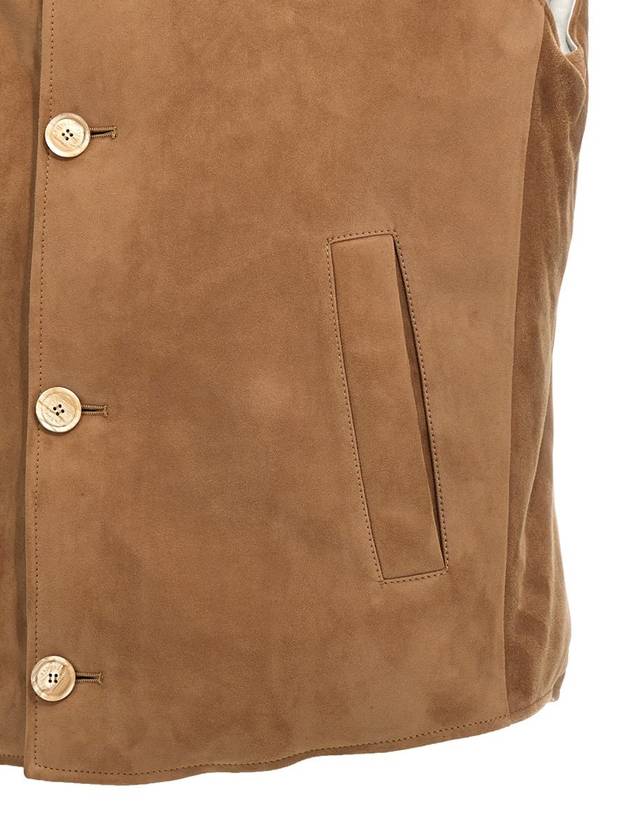 Brunello Cucinelli Suede Vest - BRUNELLO CUCINELLI - BALAAN 4