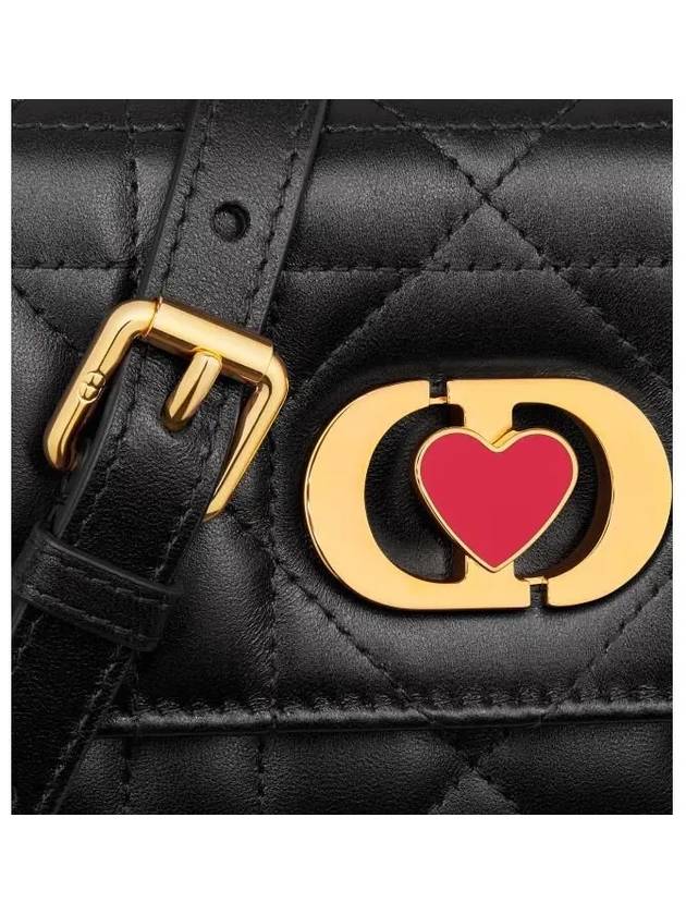 Amour Miss Caro Macrocannage Mini Cross Bag Black - DIOR - BALAAN 6