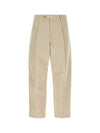 Renato Linen Cotton Straight Pants Beige - A.P.C. - BALAAN 1