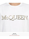 Girocolo Logo Short Sleeve T-Shirt White - ALEXANDER MCQUEEN - BALAAN 9